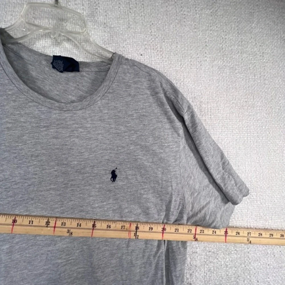 Polo Ralph Lauren Mens T-Shirt Large Gray Short Sleeve Crewneck Pony Logo Cotton